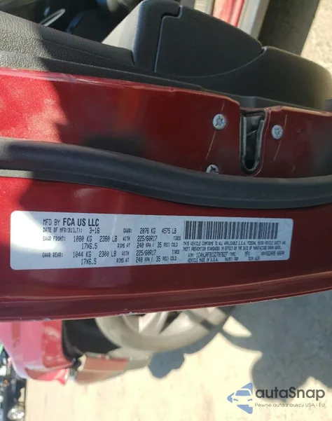 2016 Jeep Patriot Latitude z USA, uszkodzony, nr VIN 1C4NJRFB1GD707627